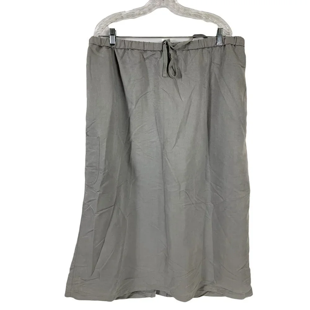 White Stag Women's Gray Long Skirt with Pockets
